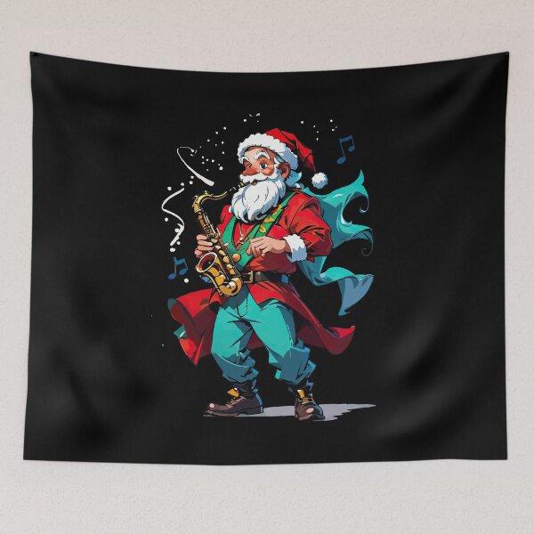 Item preview, Christmas - Jammin' Santa designed and sold by StonebridgeArt.