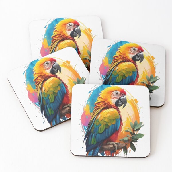 Item preview, Painted Colorful Parrot designed and sold by PaulBlueShop.