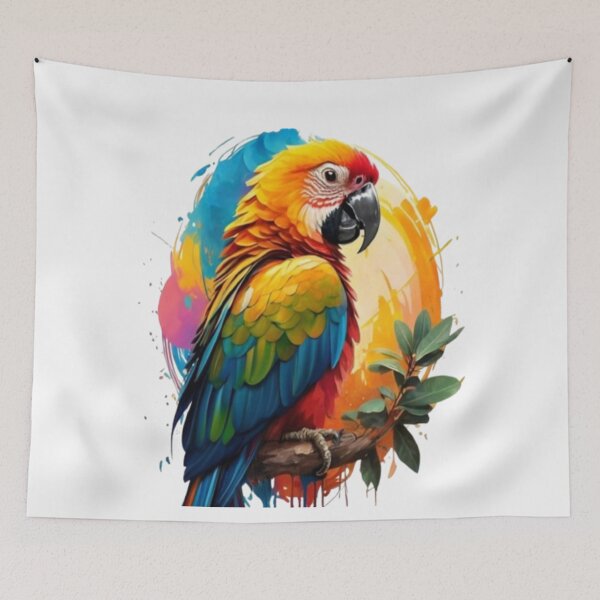 Item preview, Painted Colorful Parrot designed and sold by PaulBlueShop.