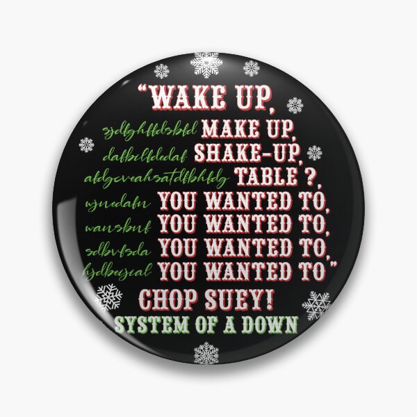 Item preview, System of a Down Chop Suey Christmas Version designed and sold by RetroPandora.