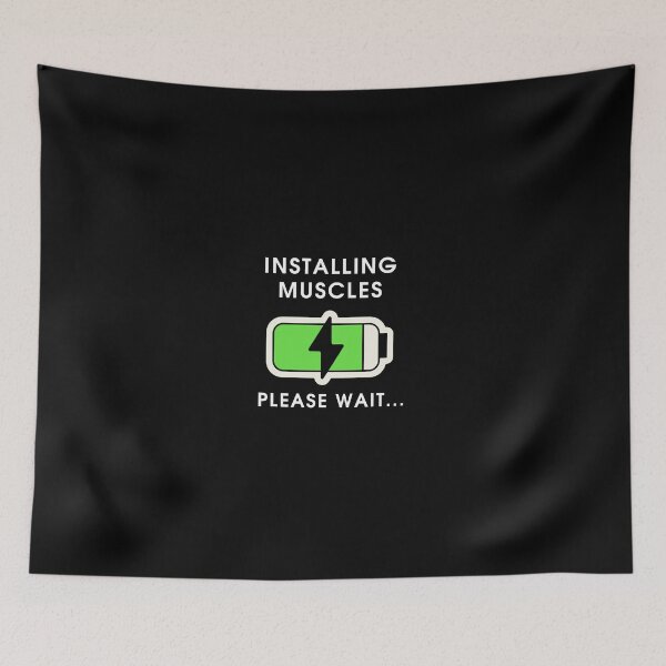 Item preview, Installing muscles... Please Wait  designed and sold by ridnaledesigner.