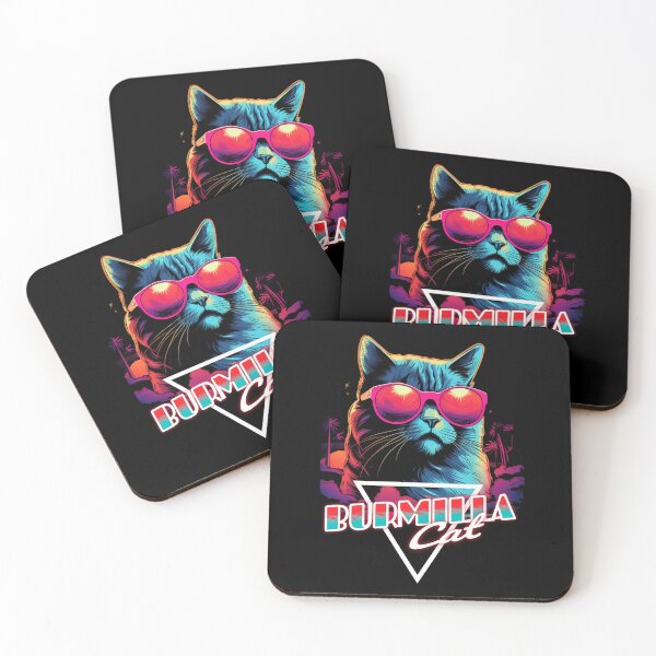 Item preview, Wave Burmilla Cat Miami Design designed and sold by RedDesignSyc.