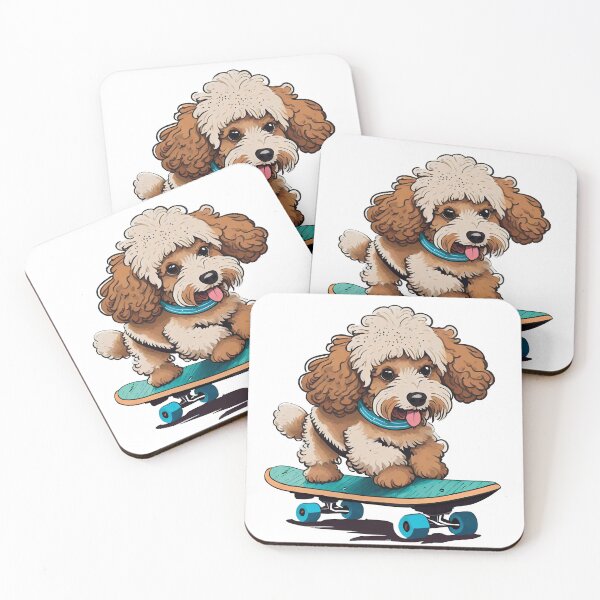 Item preview, Cockapoo on a Skate Board designed and sold by PupJoy.
