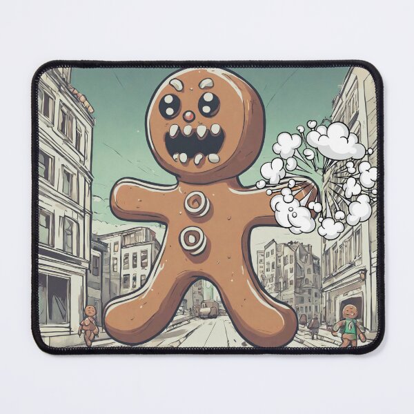 Item preview, Angry Gingerbread Man Funny Christmas designed and sold by CyberArtistOne.