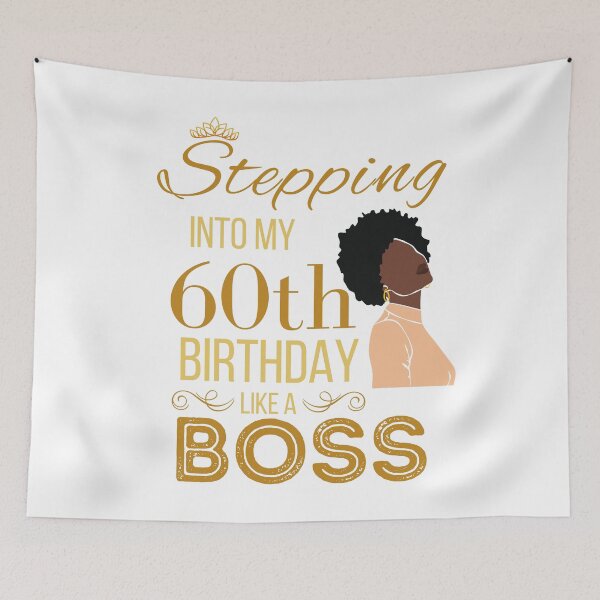 Item preview, Gold Crown Stepping Into My 60th Birthday Like A Boss Birthday designed and sold by Run to Creations.