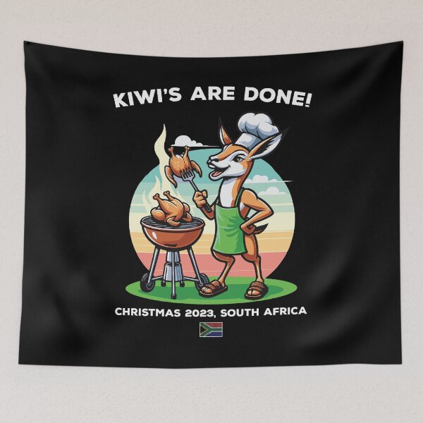 Item preview, Springbok Kiwi Braai Funny T Shirt | South African New Zealand | Bokbefok Rugby 2023 | World Champions designed and sold by d247.