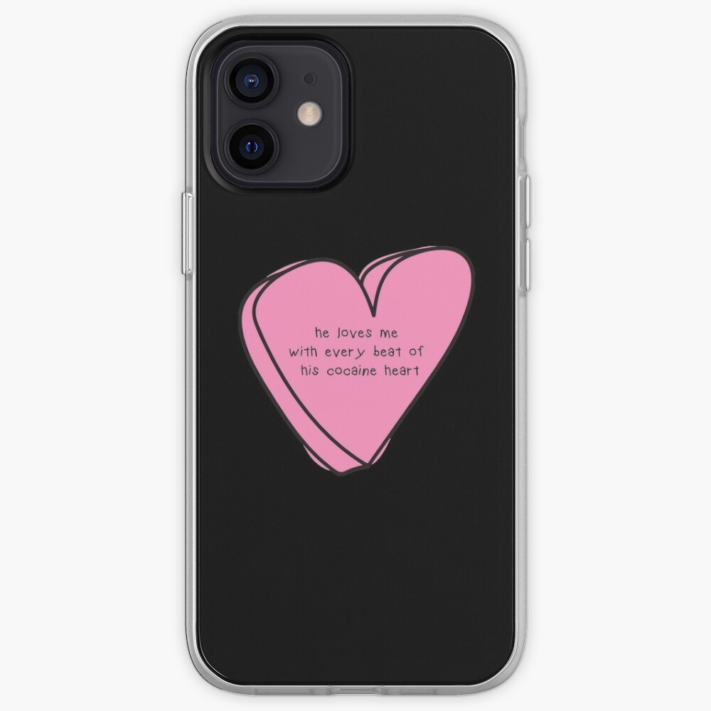 He loves me with every beat of his cocaine heart Lana Del Rey Off To The Races Iphone Case Cover By Onembrace Redbubble