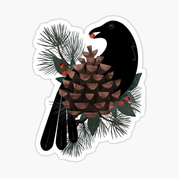 Item preview, Bird & Winterberries designed and sold by littleclyde.
