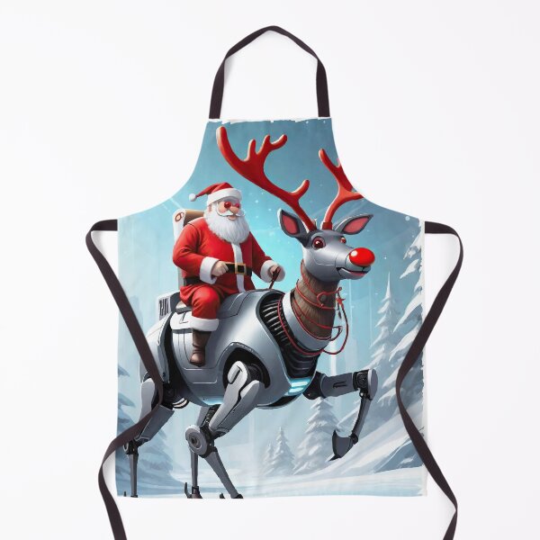 Item preview, Cyborg Santa on the North Pole designed and sold by StonebridgeArt.