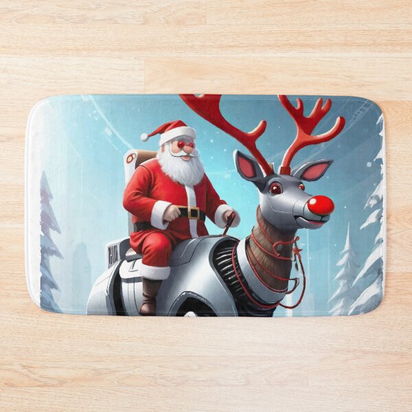 Item preview, Cyborg Santa on the North Pole designed and sold by StonebridgeArt.