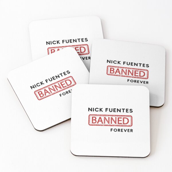 Item preview, Nick Fuentes banned forever  designed and sold by valerio07.