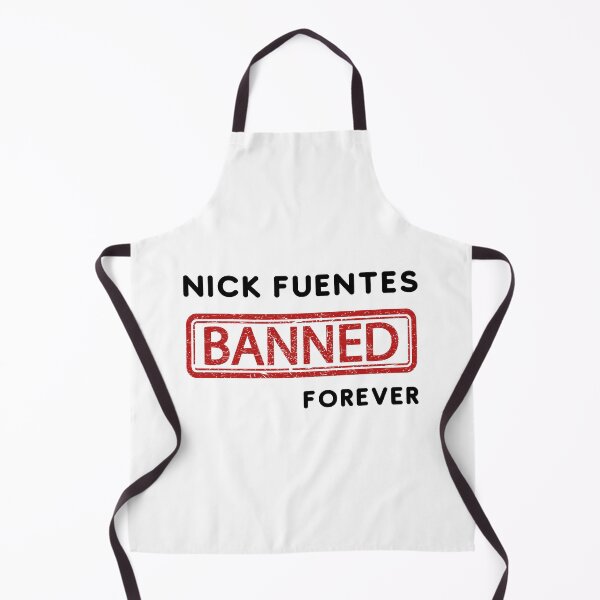 Item preview, Nick Fuentes banned forever designed and sold by valerio07.