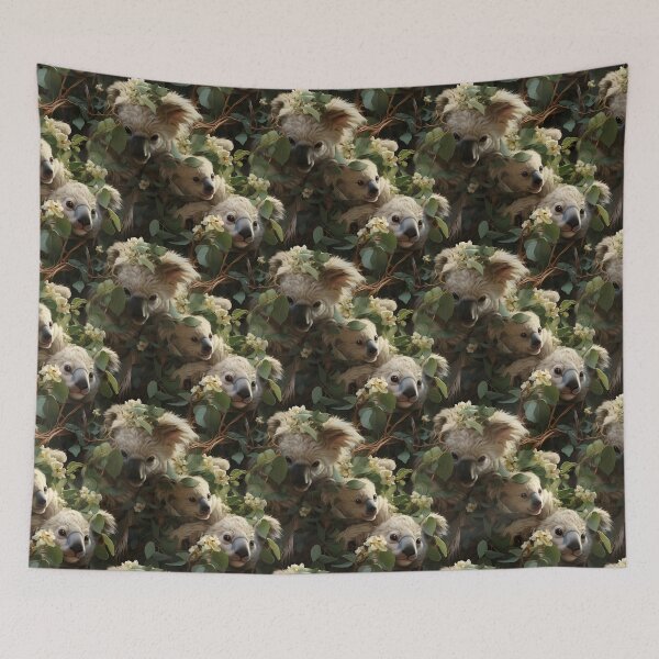Item preview, Exclusive Animal Artwork Cute Koala Bears Realistic Furry Critters P109-1 designed and sold by MPCFICTION.