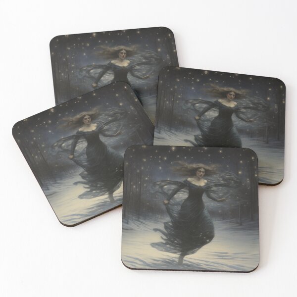 Item preview, Midnight Pursuit: Gothic Snowscape designed and sold by ArtGetGallery.