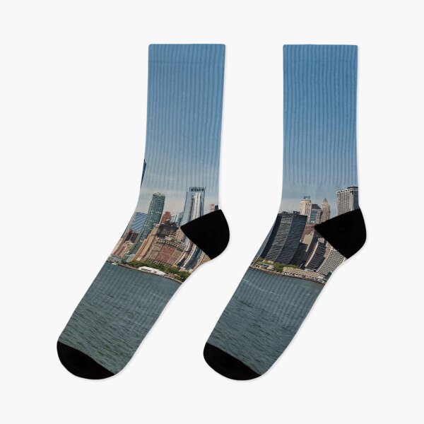 Item preview, New York's iconic financial district with One World Trade Center - photo designed and sold by CineWanderlust.