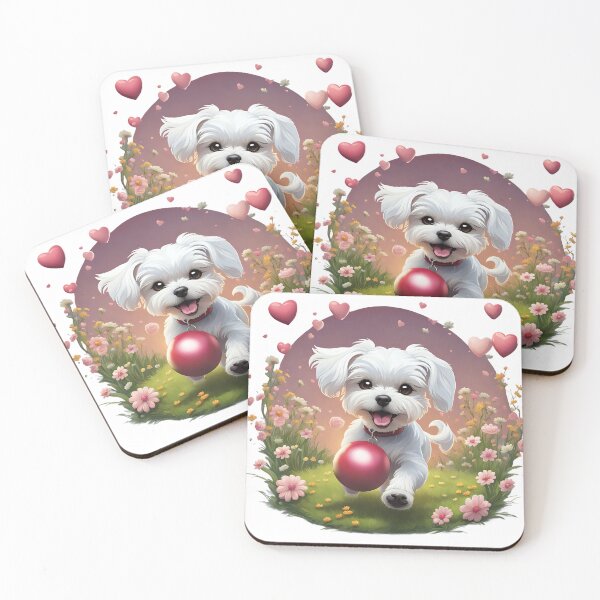 Item preview, Cute playful Maltese dog designed and sold by Kaleddis.