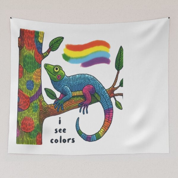 Item preview, A Strongly Colorful Lizard designed and sold by PaulBlueShop.