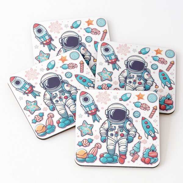 Item preview, Astronauts celebrate Christmas designed and sold by yumi86.