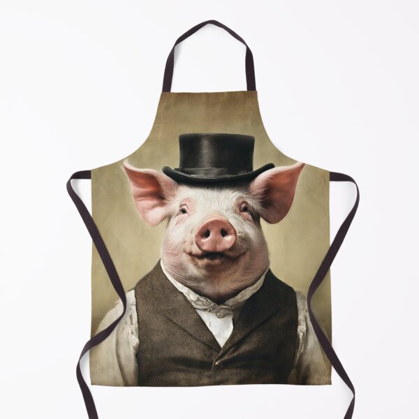 Item preview, Victorian Pig Portrait Artistic Gift Fashion Style designed and sold by popanato.