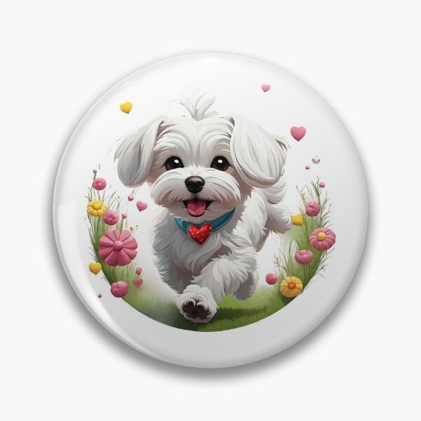 Item preview, Cute playful Maltese dog designed and sold by Kaleddis.