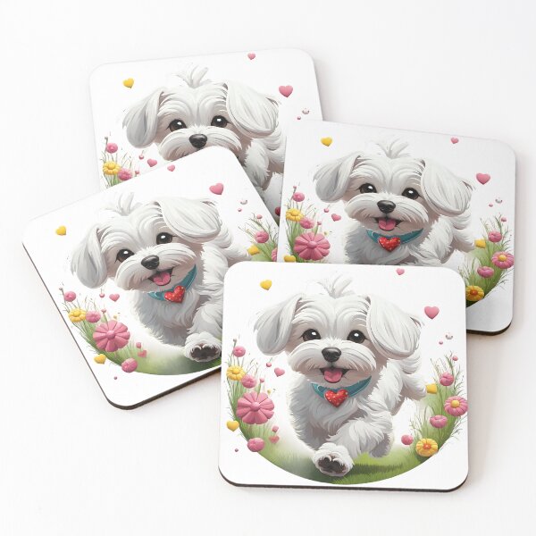 Item preview, Cute playful Maltese dog designed and sold by Kaleddis.
