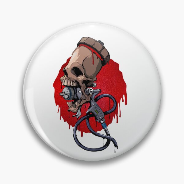 Item preview, Spray Gun Skull designed and sold by OnlyCoolDesigns.