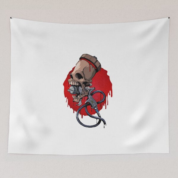 Item preview, Spray Gun Skull designed and sold by OnlyCoolDesigns.
