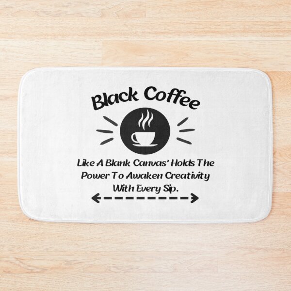 Item preview, Quote about black coffee and creativity designed and sold by AnimalWorldArtt.