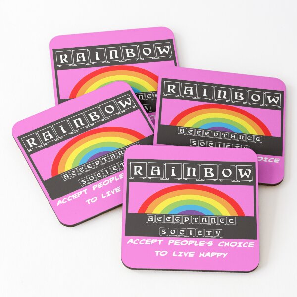 Item preview, Rainbow Acceptance Society-LGBTQ Friendly designed and sold by WickedNiceTees.