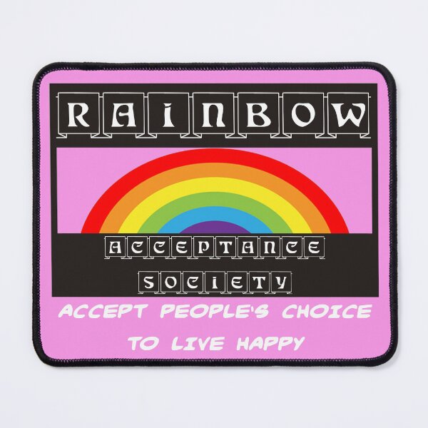 Item preview, Rainbow Acceptance Society-LGBTQ Friendly designed and sold by WickedNiceTees.
