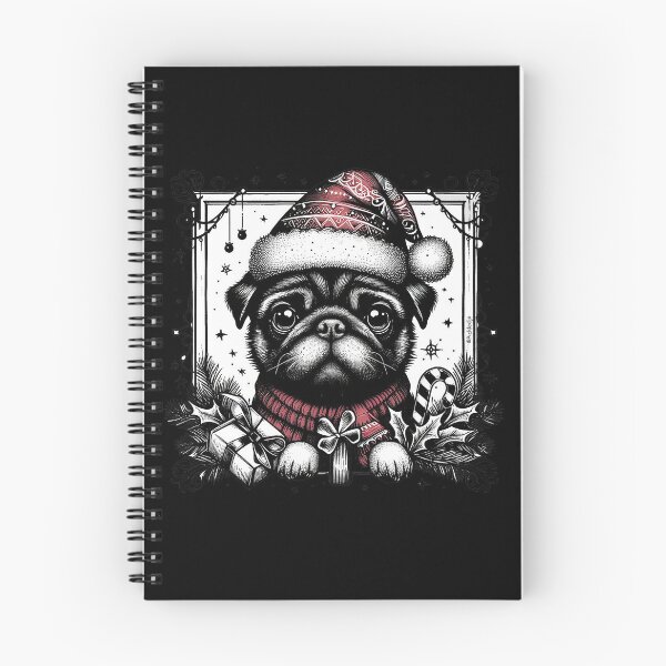 Item preview, Gothic Christmas Pug designed and sold by FunnehGacha.