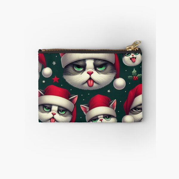 Item preview, Christmas Grumpy Cats Pattern designed and sold by DoggoTankDesign.