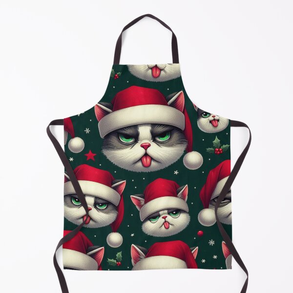 Item preview, Christmas Grumpy Cats Pattern designed and sold by DoggoTankDesign.