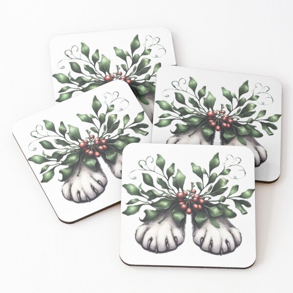Item preview, Paws with Boughs of Holly designed and sold by Big Catsby.