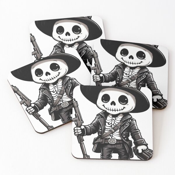 Item preview, skull cowboy and crossed revolvers designed and sold by wplamkung.