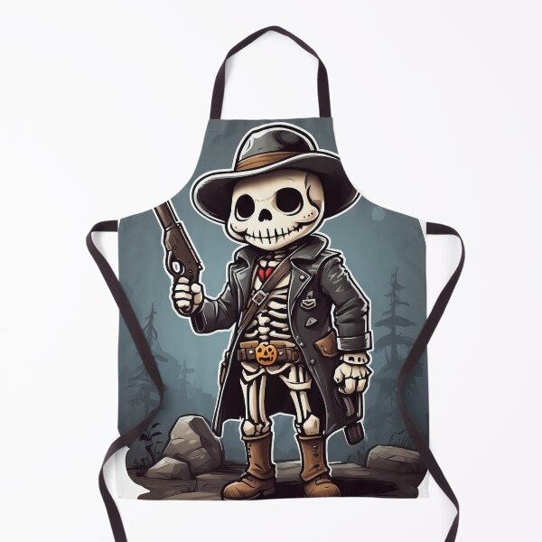 Item preview, skull cowboy and crossed revolvers designed and sold by wplamkung.