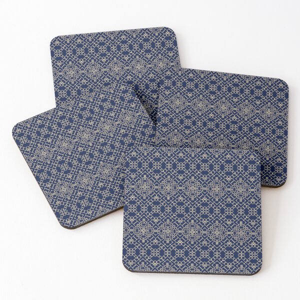 Item preview, Golden Intricacies - Blue and Gold Seamless Patterns designed and sold by Looming Lines.