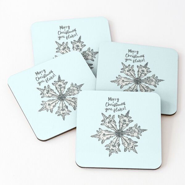 Item preview, Merry Christmas You Flake - Funny Snowflake Christmas Pun Design designed and sold by Stevie-Please.