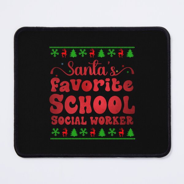 Item preview, Santa's Favorite School Social Worker Funny Christmas Family Matching designed and sold by Be Cool (5.0) ⭐⭐⭐⭐⭐.