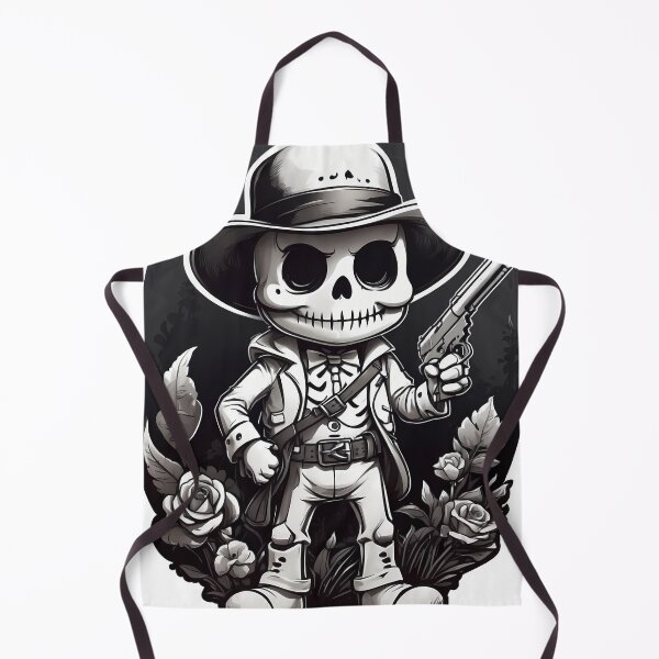 Item preview, skull cowboy and crossed revolvers designed and sold by wplamkung.