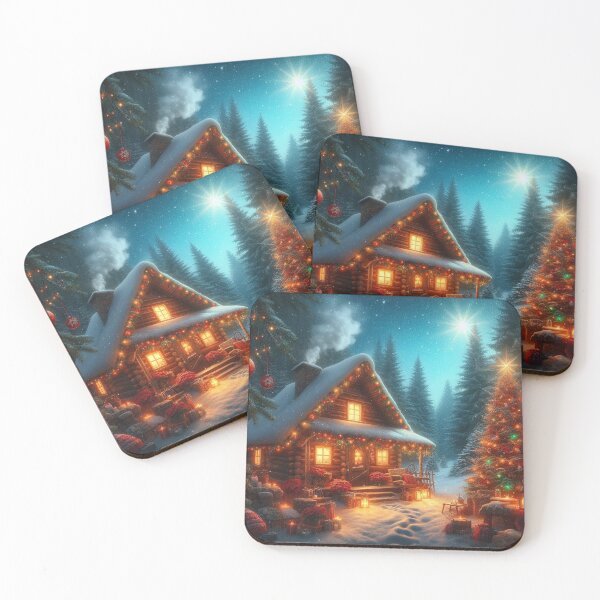 Item preview, Christmas Cabin Traditional Style designed and sold by DoggoTankDesign.