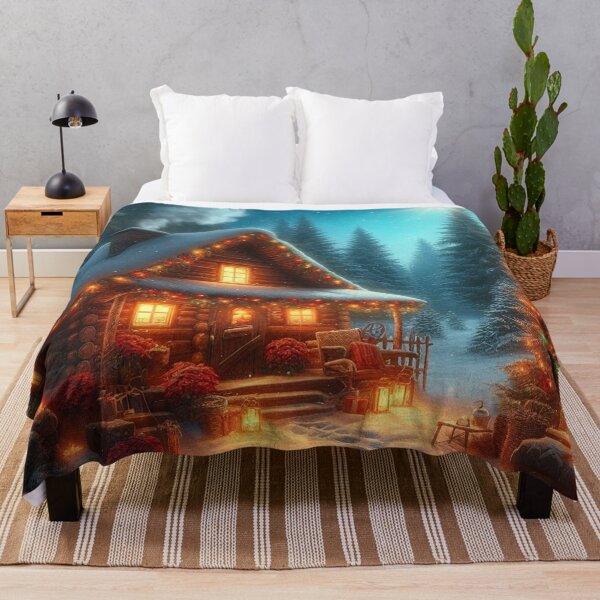 Item preview, Christmas Cabin Traditional Style designed and sold by DoggoTankDesign.