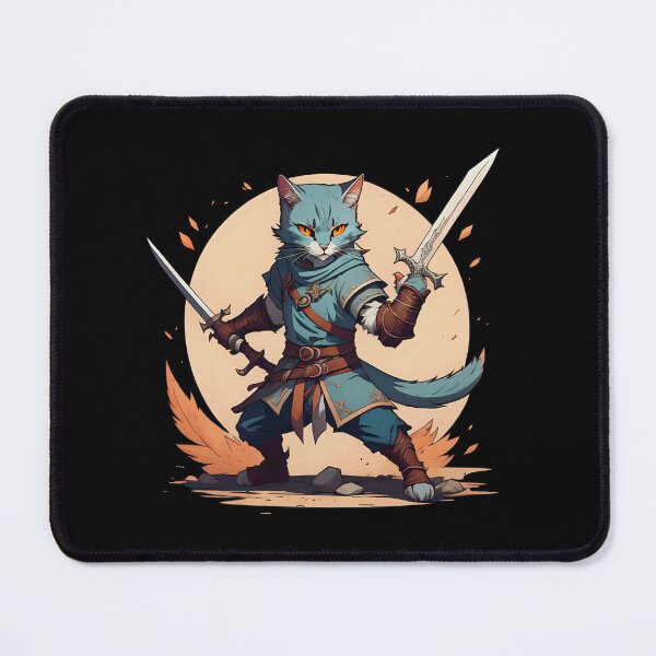 Item preview, Cat DnD character designed and sold by RickyCartoonArt.