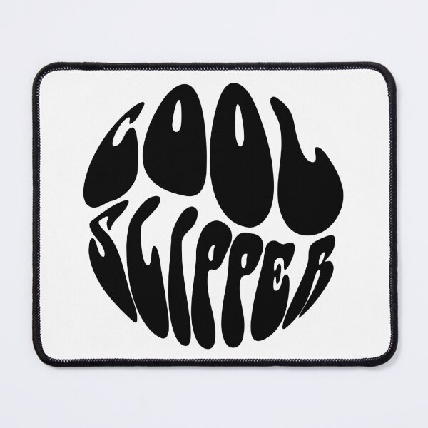 Item preview, Cool Slipper Text Monochrome White designed and sold by Meepuruproject.