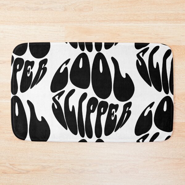 Item preview, Cool Slipper Text Monochrome White designed and sold by Meepuruproject.