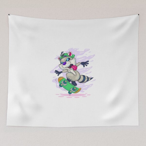 Item preview, Raccoon Skateboarder designed and sold by stzl26.