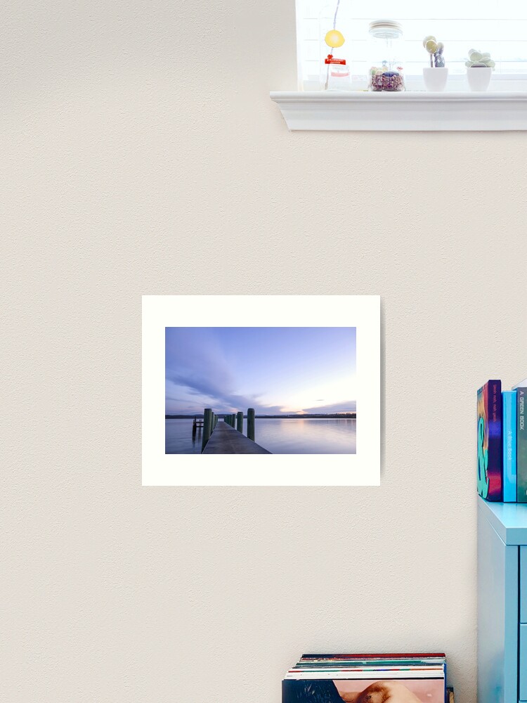 Thumbnail 2 of 3, Art Print, Squeaking Point Jetty - Peaceful Days designed and sold by KimOgdenPhotos.