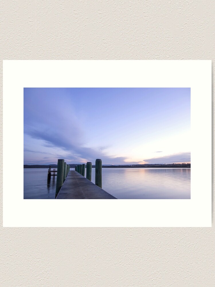 Thumbnail 1 of 3, Art Print, Squeaking Point Jetty - Peaceful Days designed and sold by KimOgdenPhotos.