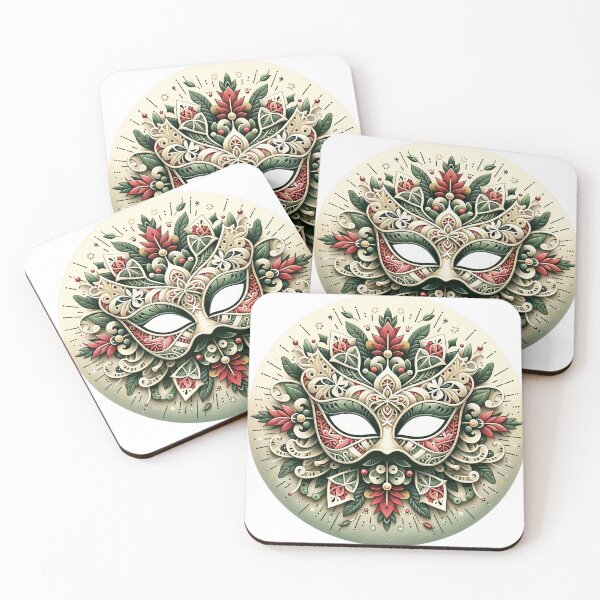 Item preview, Elegant Floral Venetian Mask: A Tapestry of Tradition designed and sold by Sonic-Store.