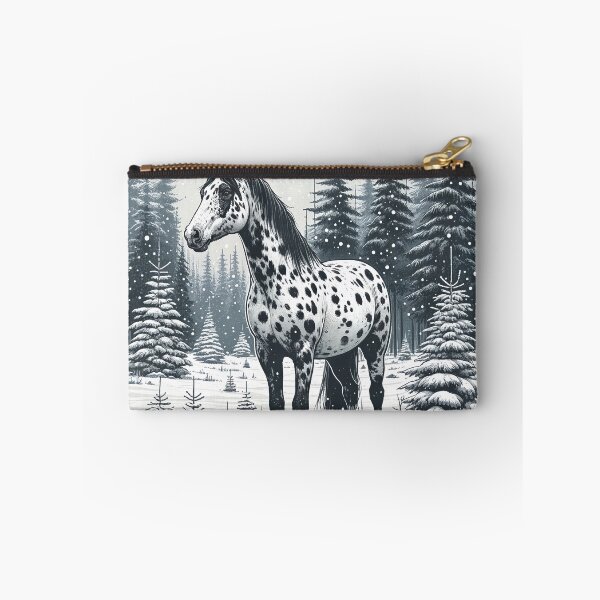 Item preview, Appaloosa Horse Winter Forest Drawing designed and sold by DesignMT.